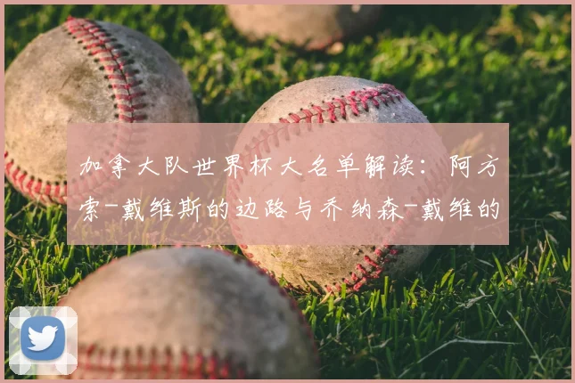 加拿大队世界杯大名单解读:阿方索-戴维斯的边路与乔纳森-戴维的锋线